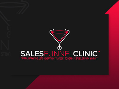 Sales Funnel Clinic Logo brand identity branding clinic design funnel logo logo design logotype marketing sales