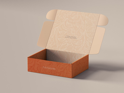 eshop box blooming box branding eshop packaging pattern vector