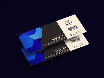 Tickets Event blue dark design event gig mockup navy simple ticket ticket design tickets vector