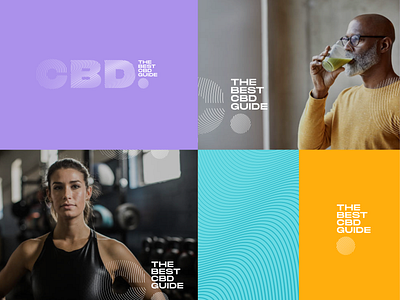 CBD Guide Brand branding color design icon identity logo texture typography vector website
