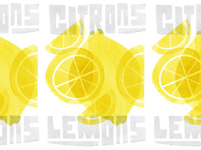 Label citrus design fruits illustration lemon lemons packaging texture type typography vector watercolor watercolour