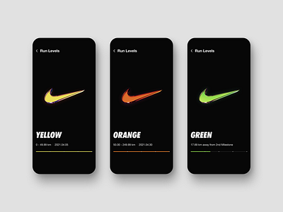 Nike Run Club badge concept design design nike redesign ui