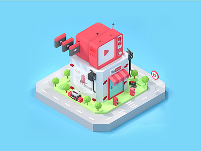 isometric_youtube c4d isometric youtube