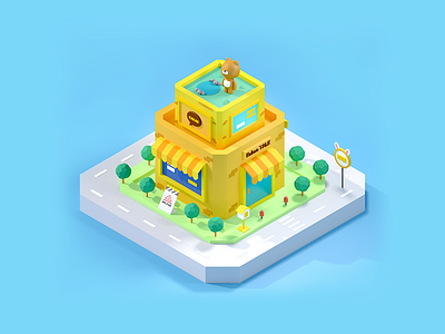 isometric_kakao c4d isometric kakao