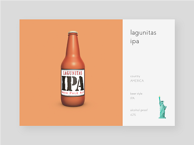 beer x country america beer statueofliberty c4d graphic illust illustration lagunitaipa