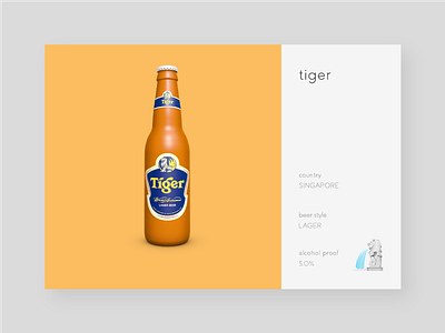 beer x country beer c4d graphic illust illustration singapore tiger