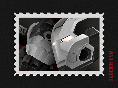 Civil War stamp Illustration