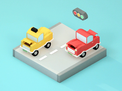 lowpoly_car 3dwartwork artwork c4d car cinema4d illust lowpoly motion