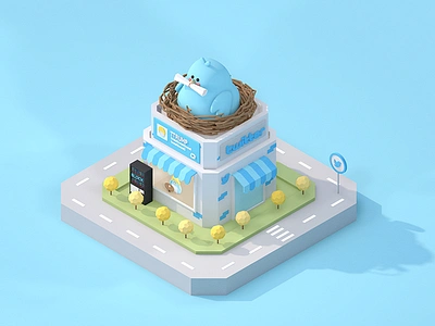 Twitter:) artwork c4d character illustrator iso isometric tweet twitter