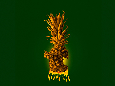 Pineapple collage design fruit graphic design pineapple