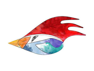 Bird abstract bird colorful design graphic design illustration poster