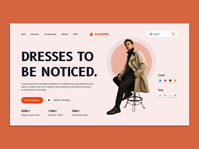 Fitness Website Hero Section 📟 branding fashion figma hero section shopping style ui ux website