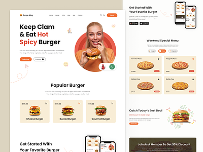 Burger Website Design 🍔