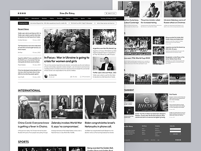 Newspaper Website Design 📰