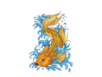 Gold Koi Tat