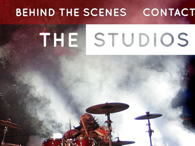 Rebrand for 'The Studios' new identity visual website