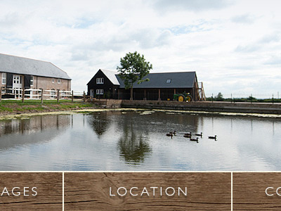Farm Cottages navigation visual website