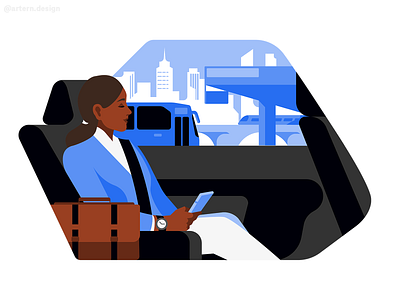 Crowded Commute @Uber branding character flat graphic illustration peeps spot uxui vector webdesign