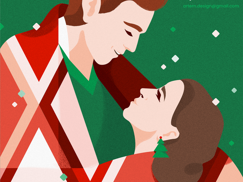 Be Merry_ freebie Wallpaper card characterdesign christmas couple followers free freebie freebie friday givaway graphic illustration love monday negativespace people phone thank vector wallpaper xmas