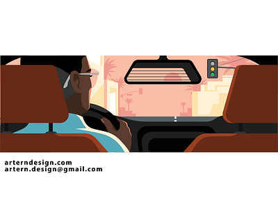 @Uber Driver L artwork branding character design designer driver graphic illustration illustrator minimal spot uber vector
