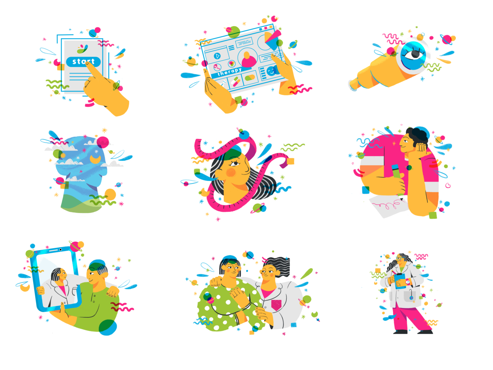 ready to use spot illustrations free download