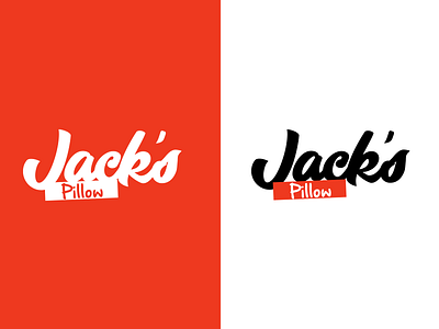 Jack's Pillow Logo Design design icon illustration logo typography vector