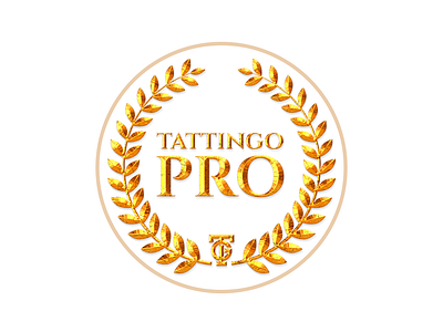Tattingo Pro Badge Design badge badge design gold golden logo tattoo tattoo art