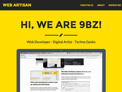 Yellow black indonesia jakarta web design yellow