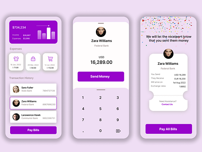 Payment app 3d figma graphic design ui ux