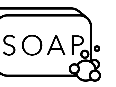 Soap icon bar black bubbles icon soap white