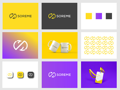 Soreme Brand logo design agency blue brand branding company design graphic design logo modern profesional s s letter soreme top vector yellow