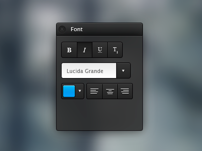 Fonts Window UI