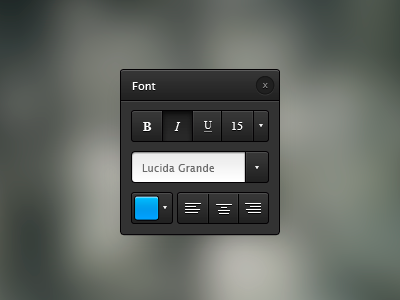 Fonts Window UI v2