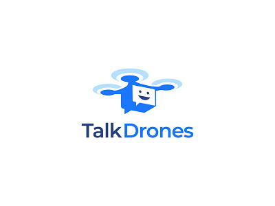 Talk Drones chat conversation design drone drones illustrator logo logo design talk vector