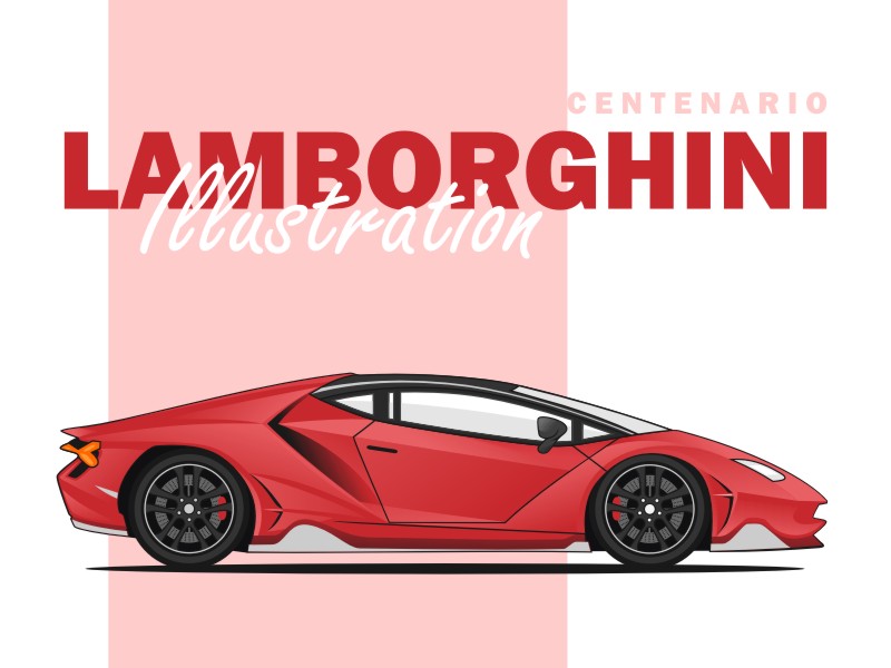 lamborghini centenario drawing