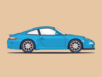 Porsche 911 Illustration car cars daily design designs flat graphic illustration illustrator porsche vector vectors