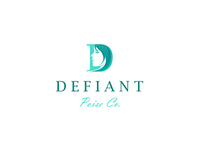 Defiant Poise Co. beauty hair icon illustration logo mascot symbol