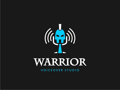 Warrior icon illustration logo mascot studio symbol voice