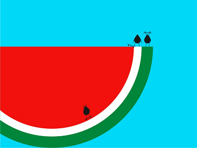 Watermelon Seeds. geometry illustration illustrator seeds skate skateboard vector vectorart watermelon