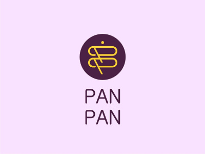 PanPan Logo Design food geometry ice cream logo logos mini pancake simple symbol unique vector vectorart
