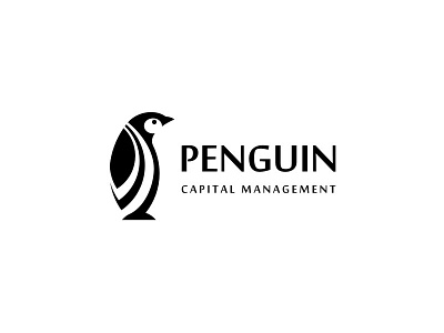 Penguin Capital Management design icon illustration logo mark penguin symbol vector