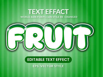 Fruit 3D Text Effect