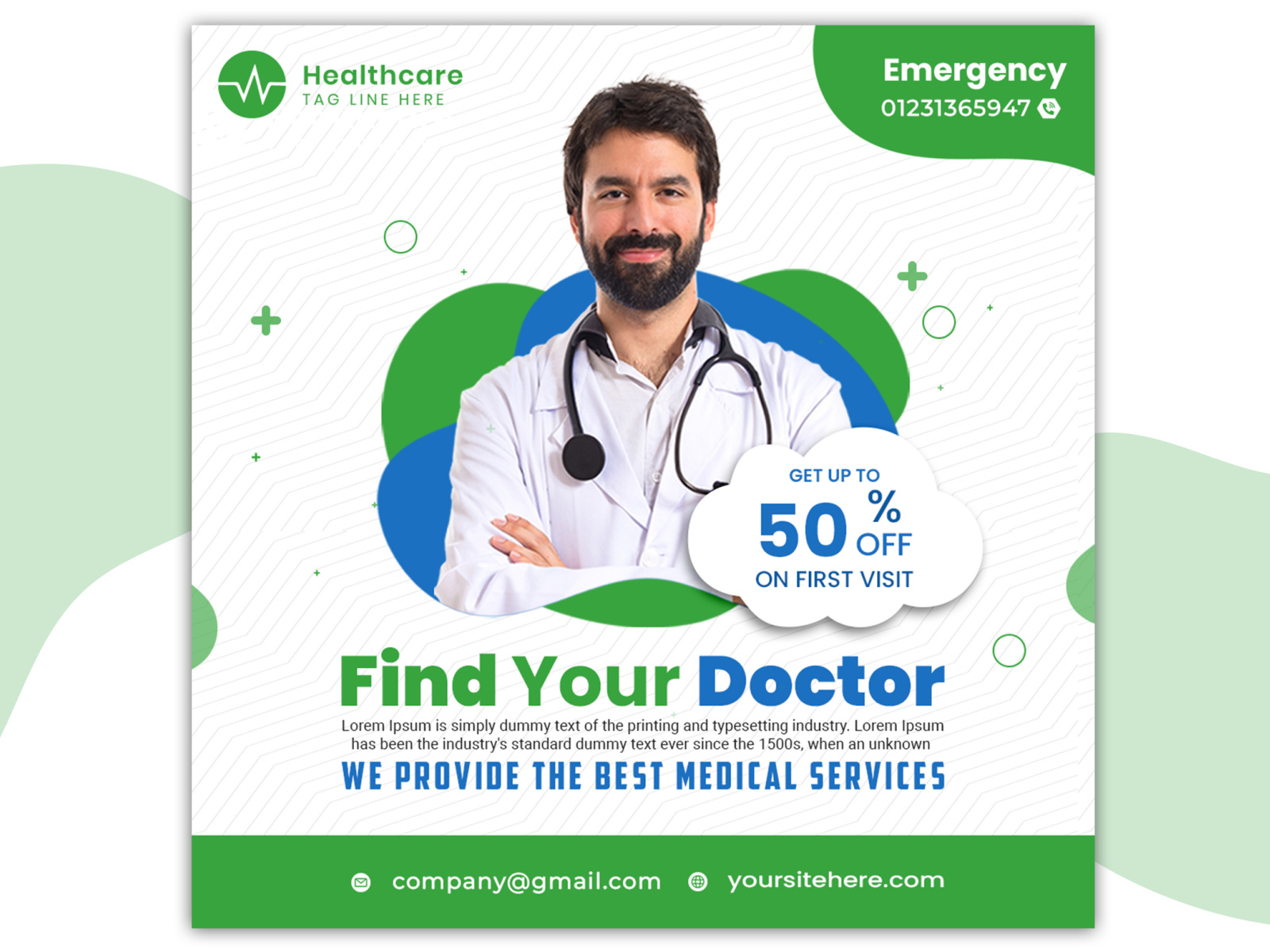 health care post Design by designbaji [ID 6648750 on Dribbble