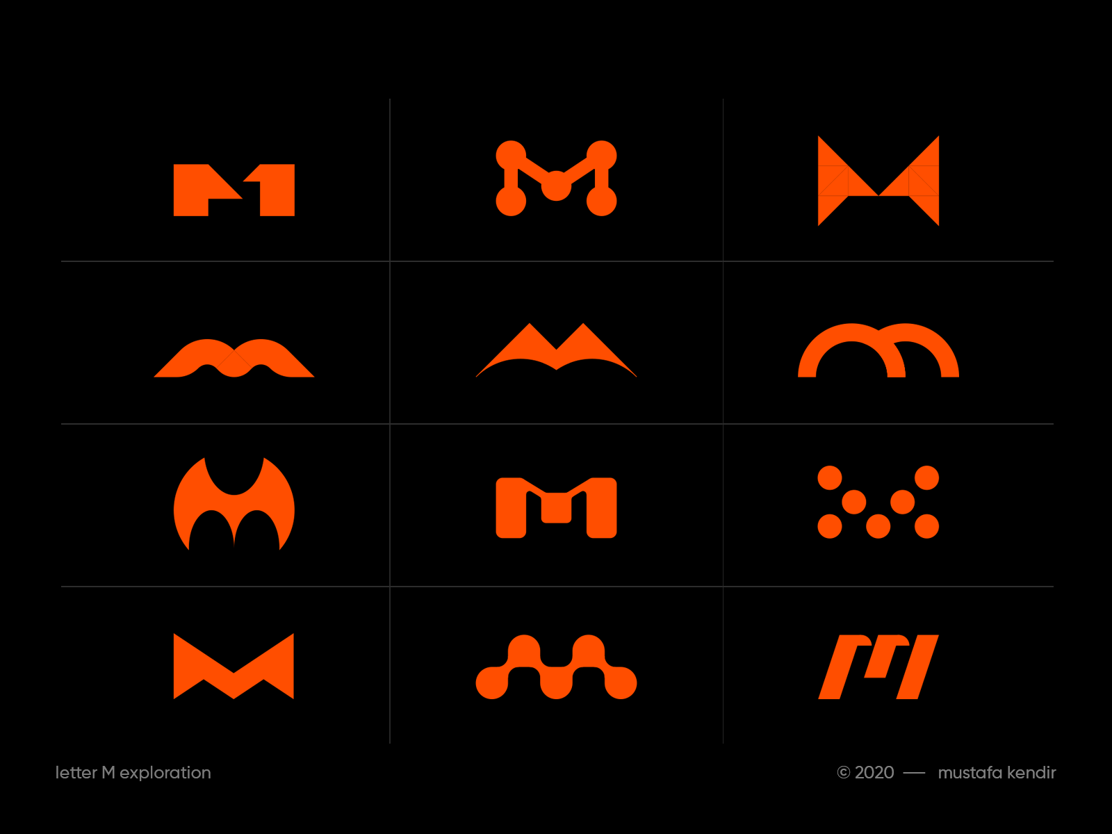 Letter M Exploration by Mustafa on Dribbble