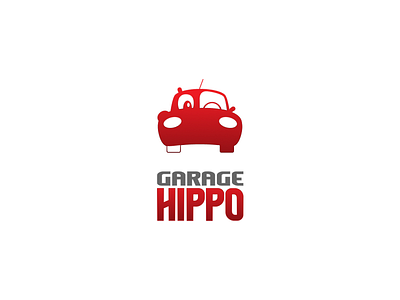 Garage Hippo animal branding car garage hippopotamus logo logotype mecanic vehicle