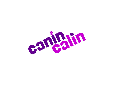 Canin Calin animal branding girly logo logotype pet