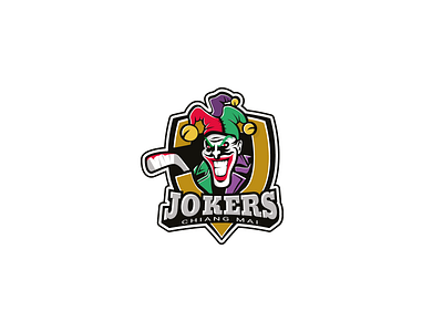 Jokers - Ice Hockey Team branding chiang mai hockey ice joker letter j logo logotype skating sport sports logo thailand