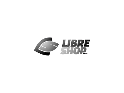 Libre-Shop.com branding gradients it letters libre logo logotype ls shop technology