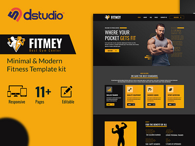 Fitmey - Personal Trainer Fitness Minimal Template