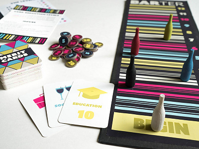 Barter: The Game branding illustration product design